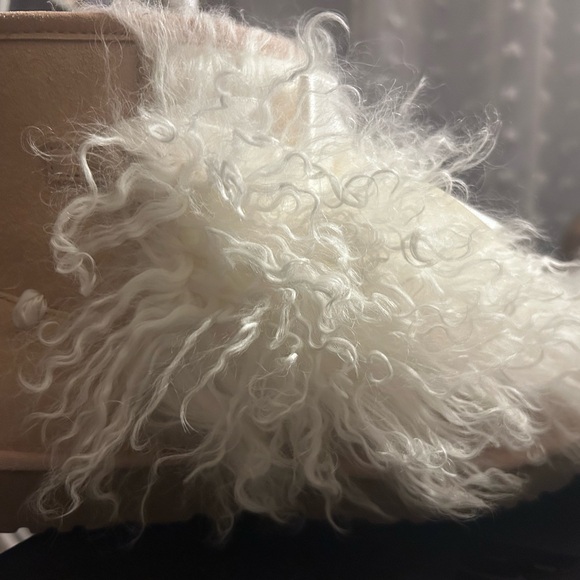 Like New UGG Classic Mini Mongolian Boots - Picture 4 of 10
